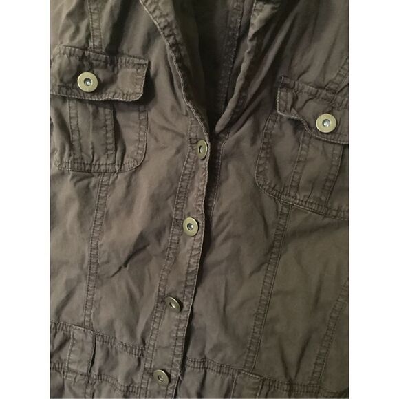 Vintage Maurices Button Down Cap Sleeve Shirt Size: M - Picture 4 of 8